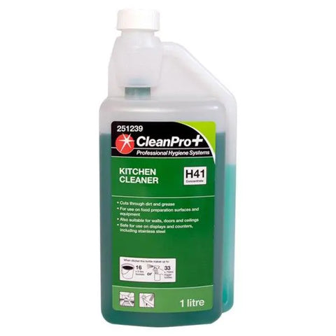 CleanPro+ Kitchen Cleaner H41 Concentrate 1 Litre - Honesty Sales U.K