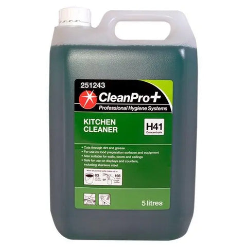 CleanPro+ Kitchen Cleaner H41 Concentrate 5 Litres - Honesty Sales U.K