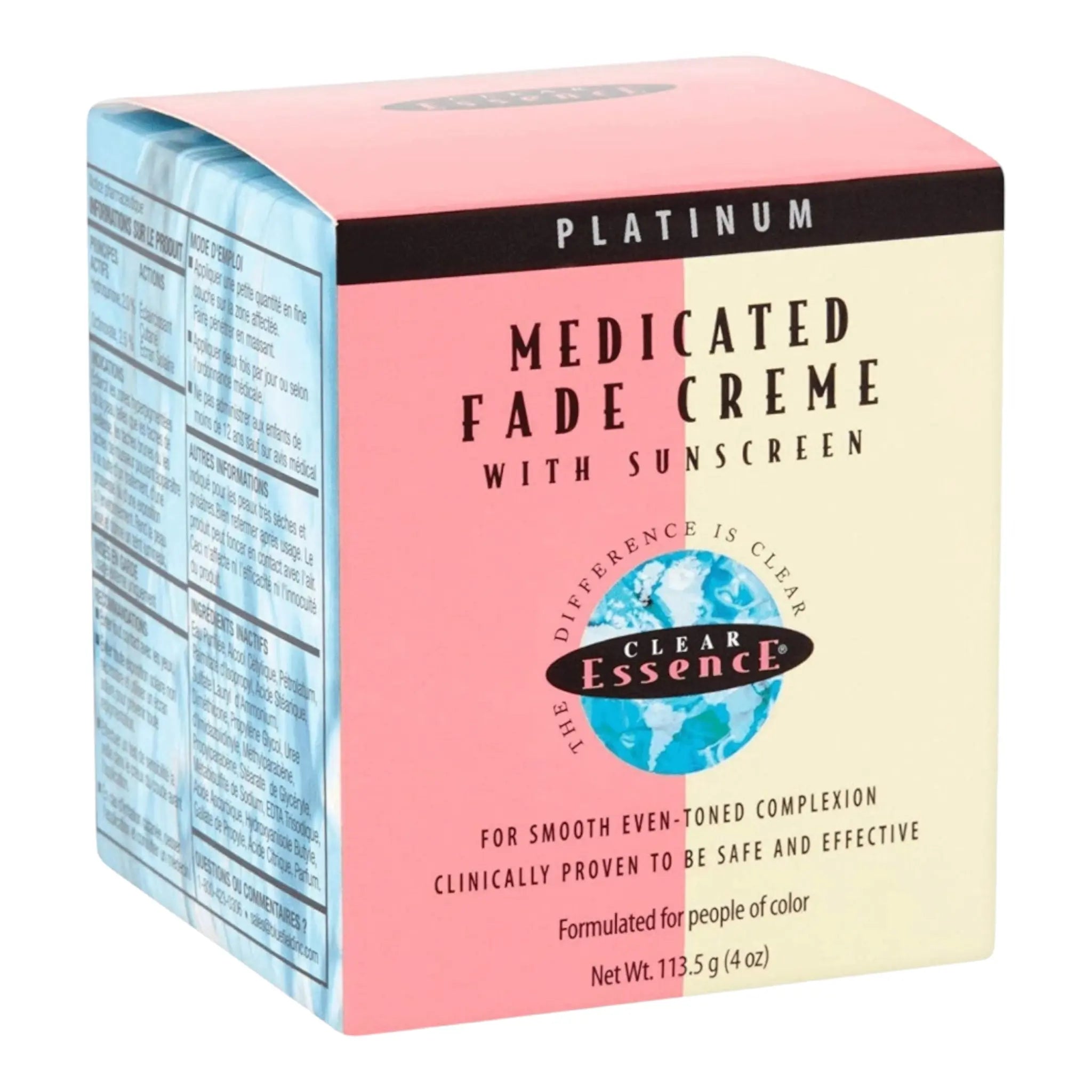 Clear Essence platinum medicated fade Cream with sunscreen Honesty Sales U.K Main image