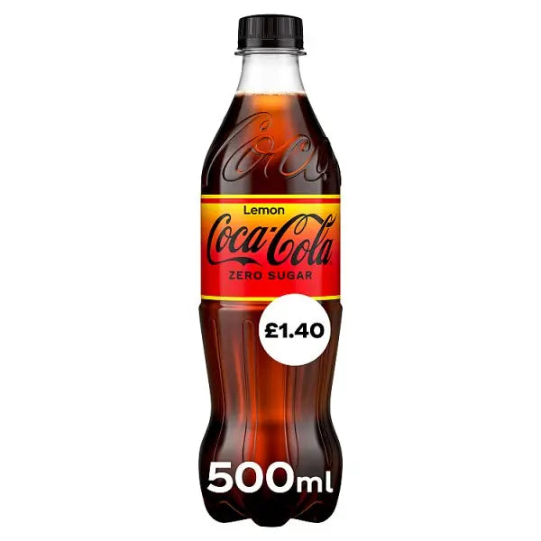 Coca-Cola Zero Sugar Lemon 500ml (Case of 12)  Honesty Sales U.K