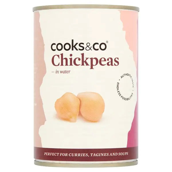 Cooks & Co Chickpeas in Water 400g (Case of 12)  Honesty Sales U.K