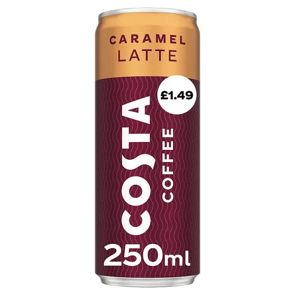 Costa Coffee Caramel Latte Iced Coffee 250ml (Case of 12)  Honesty Sales U.K