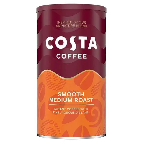 Costa Coffee Smooth Medium Roast 100g (Case of 6) - Honesty Sales U.K
