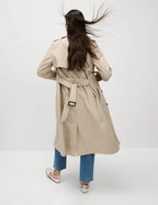 Cotton Rich Belted Longline Trench Coat Honesty Sales