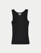 Cotton Rich Ribbed Slim Fit Vest Top Honesty Sales