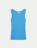 Cotton Rich Ribbed Slim Fit Vest Top Honesty Sales