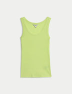 Cotton Rich Ribbed Slim Fit Vest Top Honesty Sales