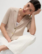 Cotton Rich Textured Knitted Blazer Honesty Sales