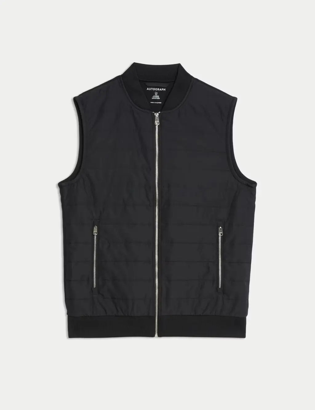 Cotton Rich Zip Up Quilted Gilet with Stormwear™ Honesty Sales