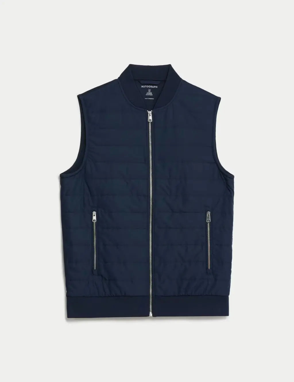 Cotton Rich Zip Up Quilted Gilet with Stormwear™ Honesty Sales