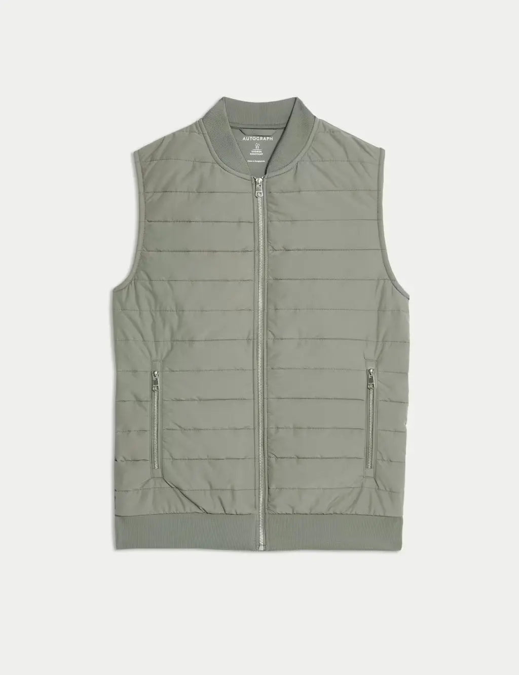 Cotton Rich Zip Up Quilted Gilet with Stormwear™ Honesty Sales