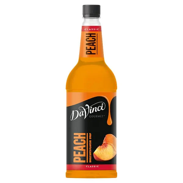 DaVinci Gourmet Classic Peach Single Batch Flavour Syrup 1L  Honesty Sales U.K