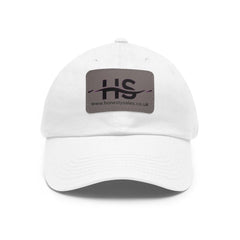 Dad Honesty Sales Hat with Leather Patch (Rectangle) - Honesty Sales U.K
