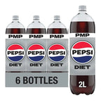 Diet Pepsi Cola Bottle PMP 2L (Case of 6)  Honesty Sales U.K