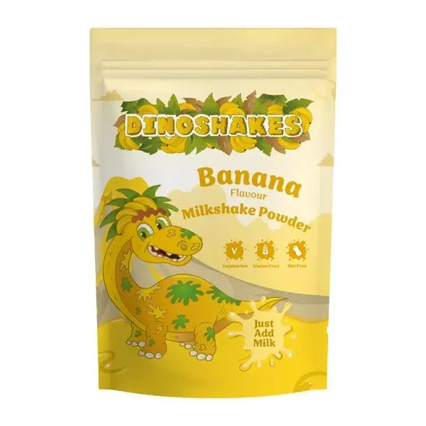 Dinoshakes Milkshake Powder Banana 1kg - Honesty Sales U.K