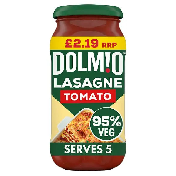 Dolmio Tomato Sauce for Lasagne 450g (Case of 6) - Honesty Sales Main image