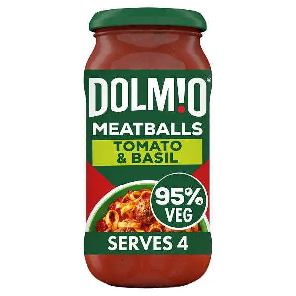 Dolmio Tomato & Basil Sauce for Meatballs 450g (Case of 6) - Honesty Sales