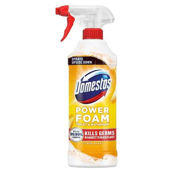 Domestos Upside Down Spray Power Foam Citrus Blast 450 ml (Case of 6) - Honesty Sales