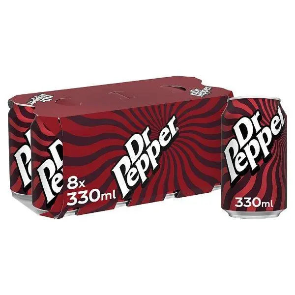 Dr Pepper 8 x 330ml (Case of 3) - Honesty Sales