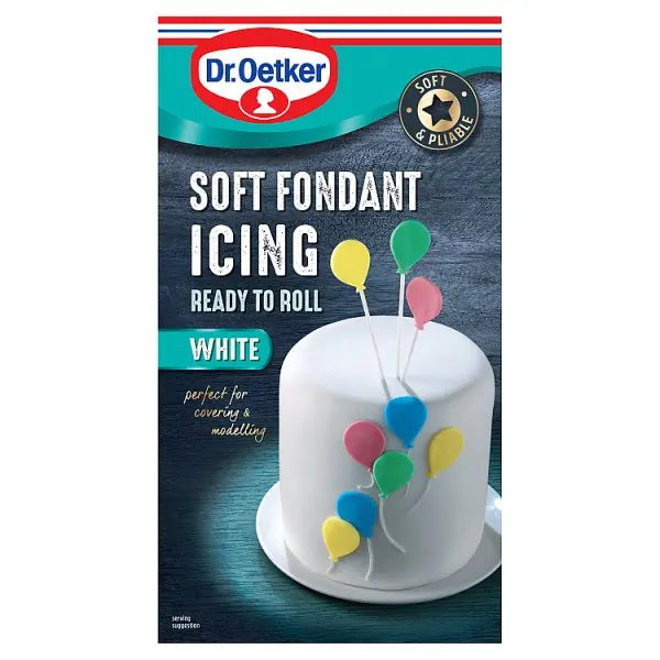 Dr. Oetker Ready to Roll White Soft Fondant Icing 454g (Case of 6) Dr. Oetker