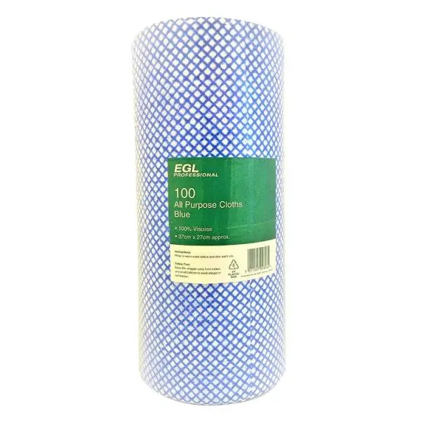 EGL Professional 100 All Purpose Cloths Blue - Honesty Sales