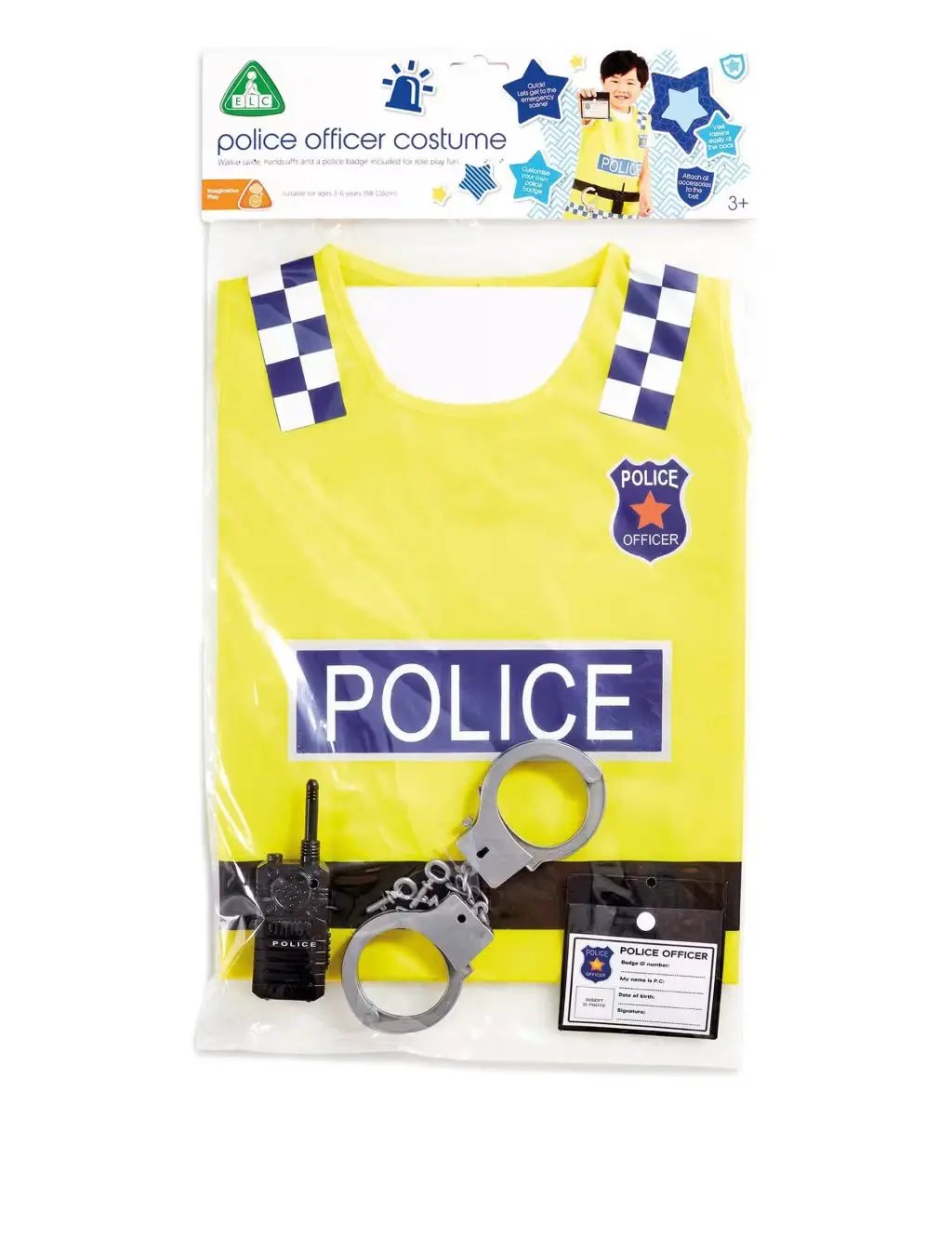 ELC Police Officer Costume (3+ Yrs) - Honesty Sales