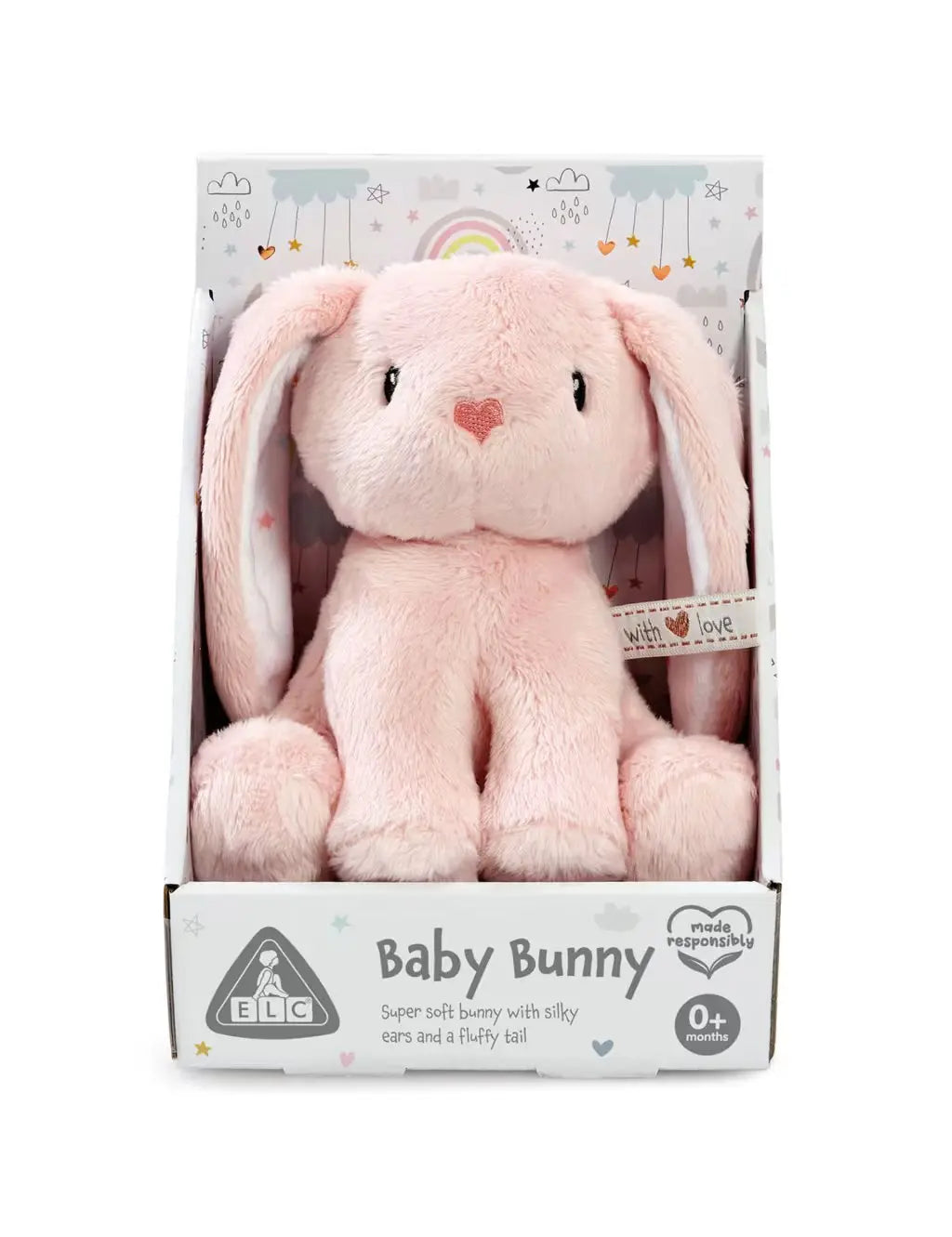 ELC Super-Soft Baby Bunny In Pink - Honesty Sales Main image