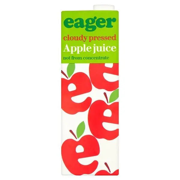 Eager Apple Juice 1L (Case of 8) - Honesty Sales