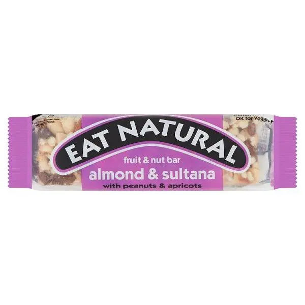 Eat Natural Fruit & Nut Bar Almond & Sultana with Peanuts & Apricots 50g (Case of 12) - Honesty Sales U.K Main image
