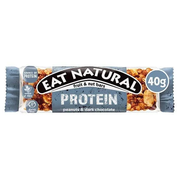 Eat Natural Protein Peanuts & Dark Chocolate Fruit & Nut Bars 40g (Case of 144) - Honesty Sales U.K