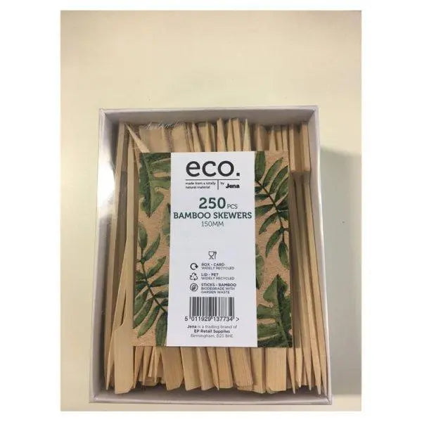 Eco 250 Bamboo Skewers 150mm - Honesty Sales Main image
