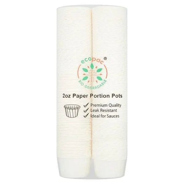 Ecopac 2oz Paper Portion Pots - Honesty Sales