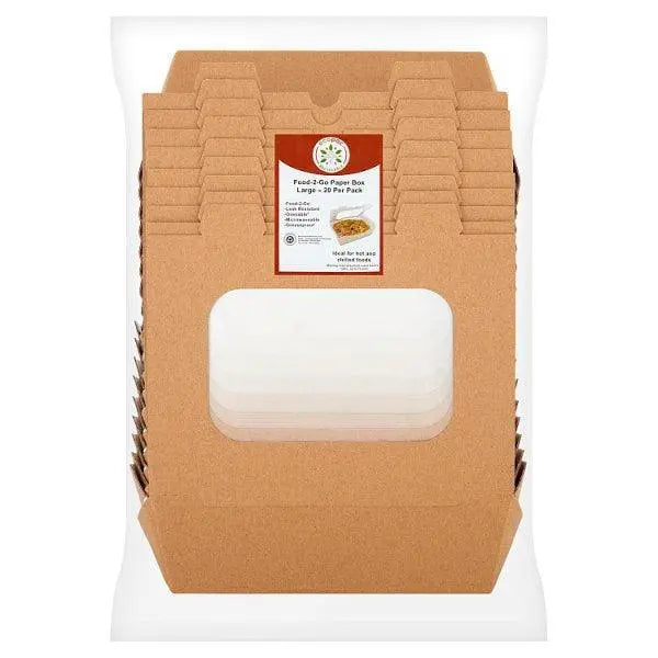 Ecopac Large Hot Food Box Window 20 Per Pack - Honesty Sales Hauptbild