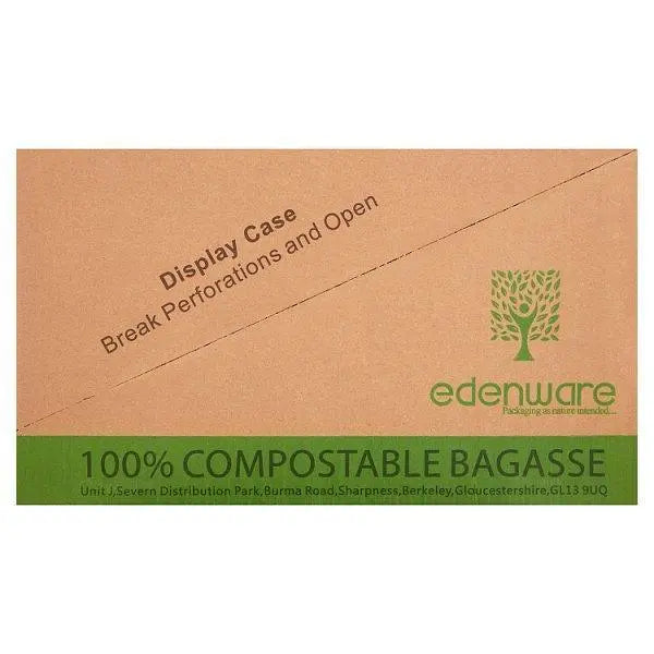 Edenware Bagasse Burger Box 6"x6" 50pcs x 8 (400pcs) - Honesty Sales