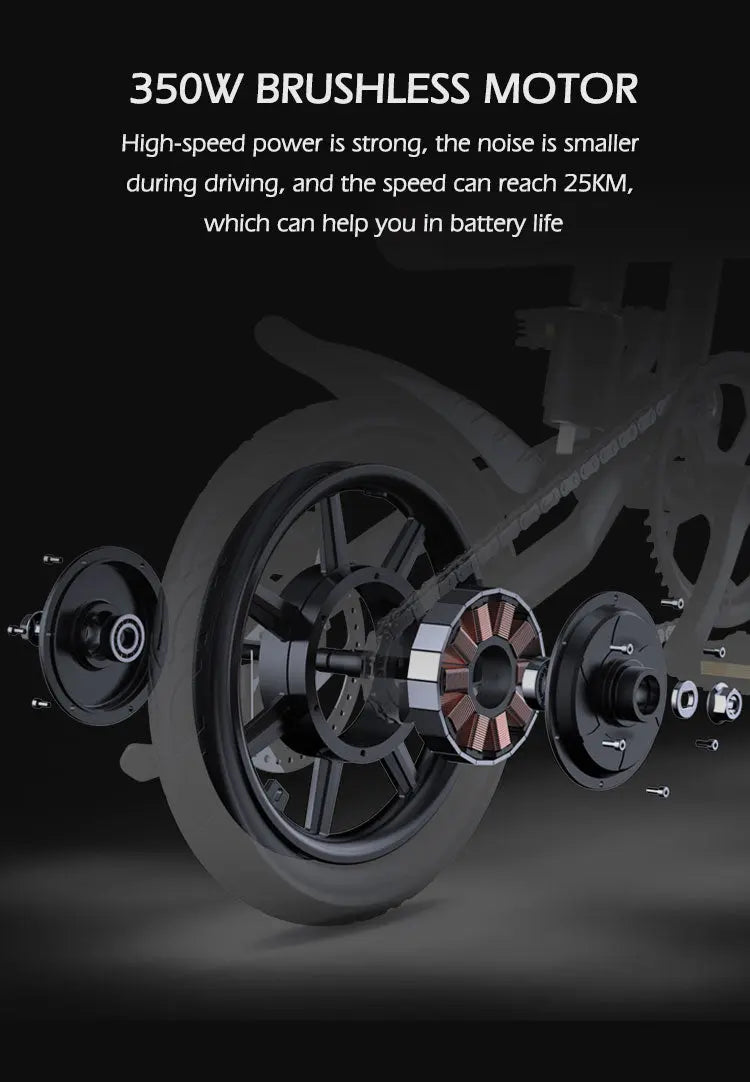 Electric Bike 36V 8Ah Battery 350 watts Motor 14 inch Folding Ebike Mankeel MZ-4 Honesty Sales U.K