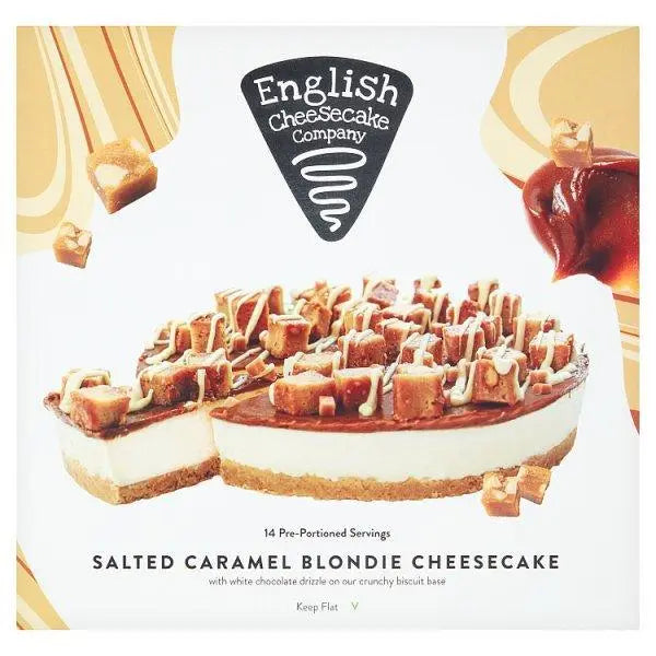English Cheesecake Company Salted Caramel Blondie 1.890kg - Honesty Sales