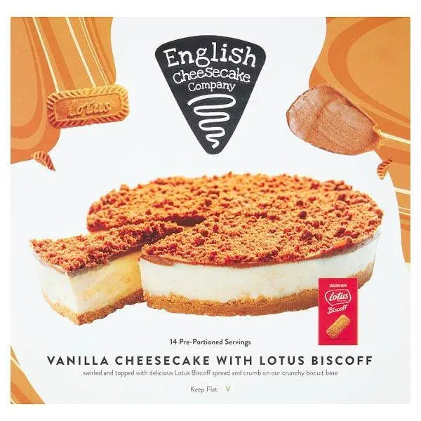 English Cheesecake Company Vanilla Cheesecake with Lotus Biscoff 1.800kg - Honesty Sales Hauptbild