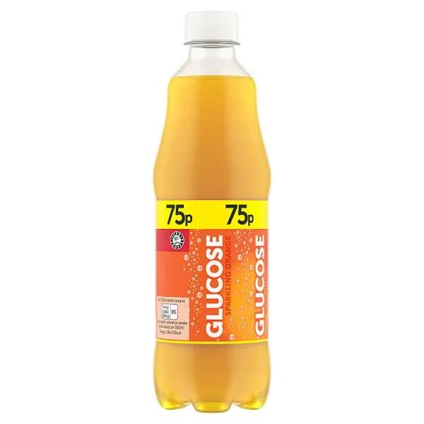Euro Shopper Glucose Sparkling Orange 500ml (Case of 12)  Honesty Sales U.K