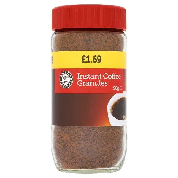 Euro Shopper Instant Coffee Granules 90g (Case of 12) - Honesty Sales U.K
