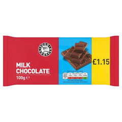 Euro Shopper Milk Chocolate 100g (Case of 28) - Honesty Sales