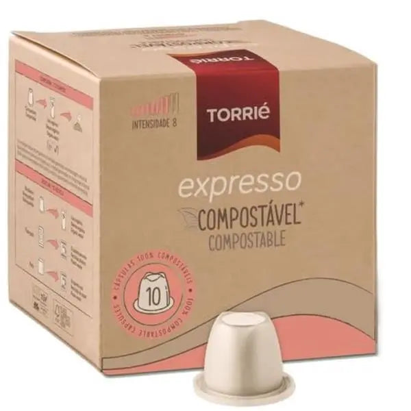 Expresso Compostable Coffee Capsules - Espresso Nespresso Compatible 10 Capsules - Honesty Sales U.K Main image