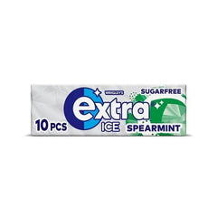 Extra Ice Spearmint Chewing Gum Sugar Free 10 Pieces (Case of 30) - Honesty Sales U.K