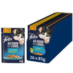 FELIX As Good As it Looks Tuna in Jelly Wet Cat Food 85g (Case of 26)  Honesty Sales U.K