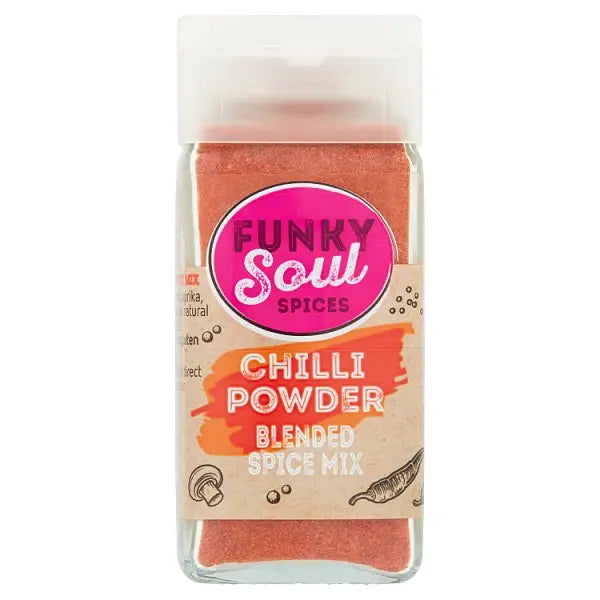 FUNKY Soul SPICES Chilli Powder Blended Spice Mix 39g (Case of 6)  Honesty Sales U.K Main image