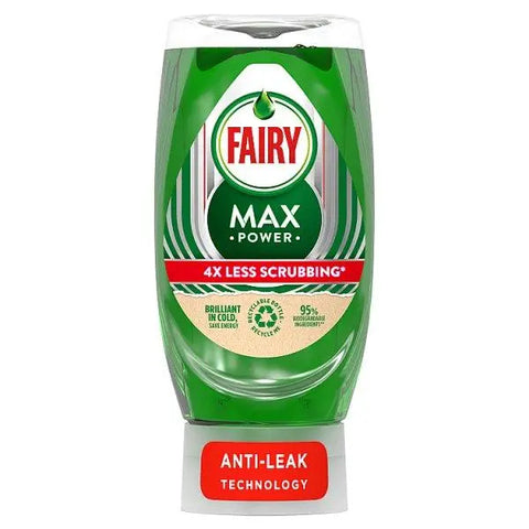 Fairy Max Power Washing Up Liquid Original 370 ML (Case of 8) - Honesty Sales U.K