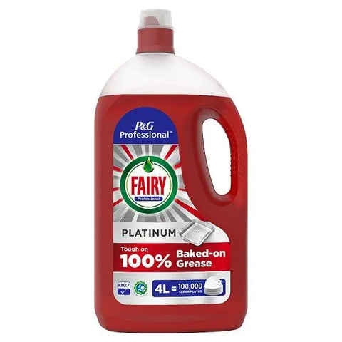 Fairy Professional Platinum Washing Up Liquid, 4L - Honesty Sales U.K