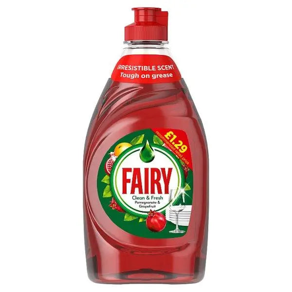 Fairy Washing Up Liquid Pomegranate & Grapefruit 320ML (Case of 10) - Honesty Sales U.K