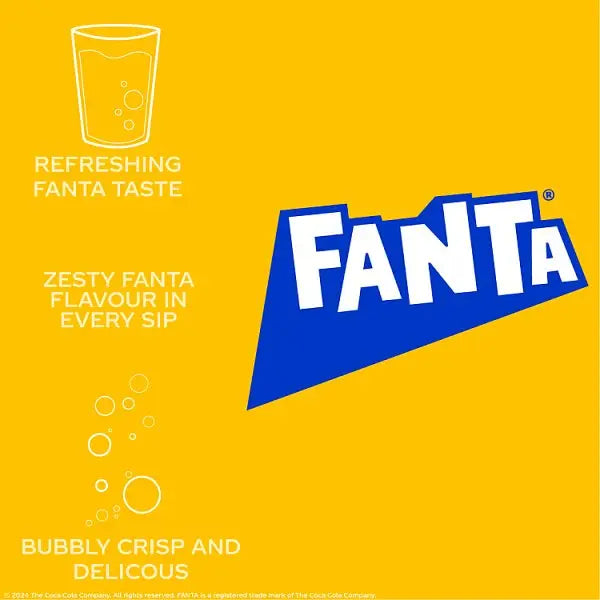 Fanta Orange 24 x 330ml (Case of 24)  Honesty Sales U.K