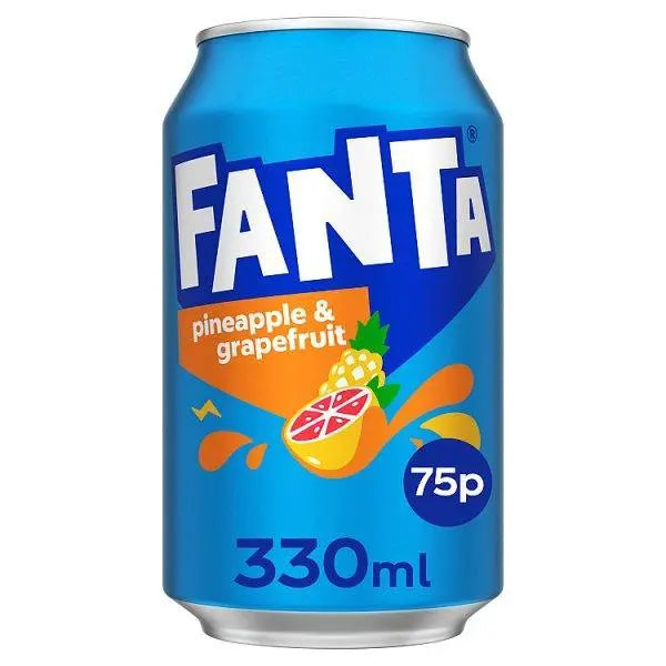 Fanta Pineapple & Grapefruit 330ml PM 75p (Case of 24) - Honesty Sales