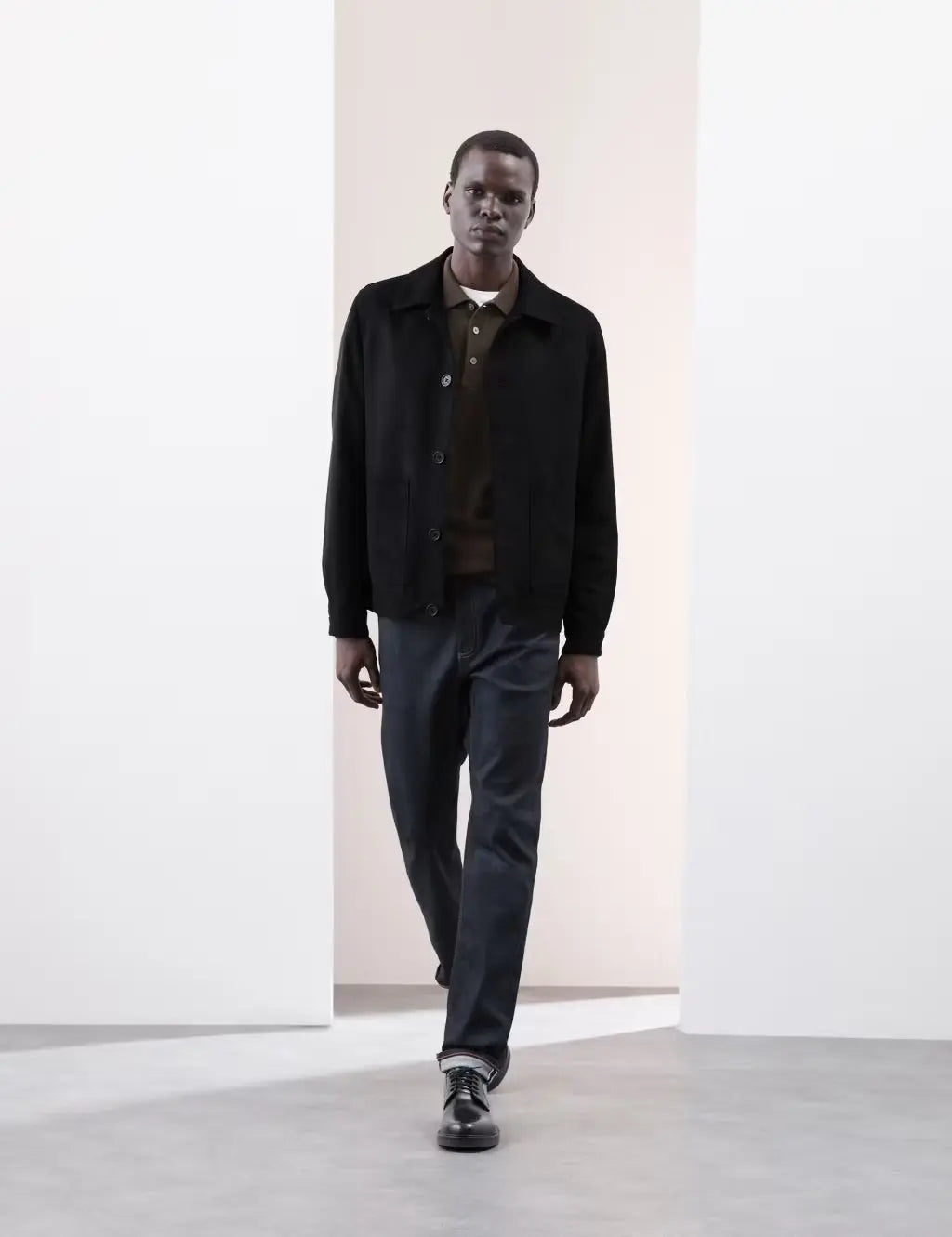 Faux Suede Harrington Jacket Secondary image